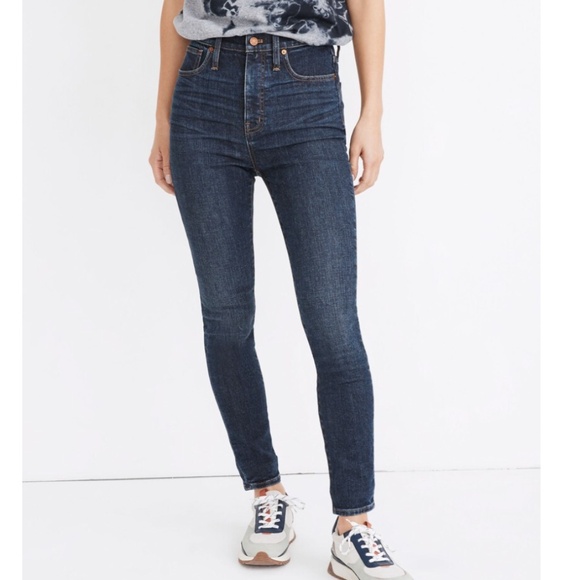Madewell Denim - NWT Madewell Tall 11" High-Rise Skinny Jeans in Birchfield Wash Size 28 Tall
